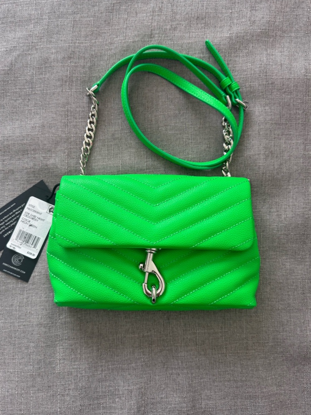 New REBECCA MINKOFF Edie Date Night Quilted Crossbody Bag